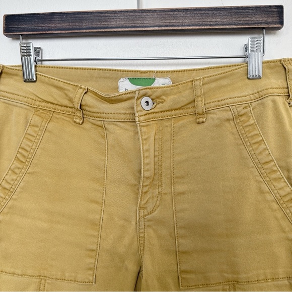 Anthropologie Womens 27 Jefferson Mustard Yellow Slim Utility Pants CN - Picture 9 of 16